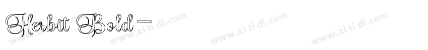 Herbit Bold字体转换